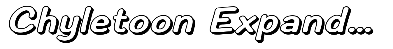 Chyletoon Expanded Italic 3D